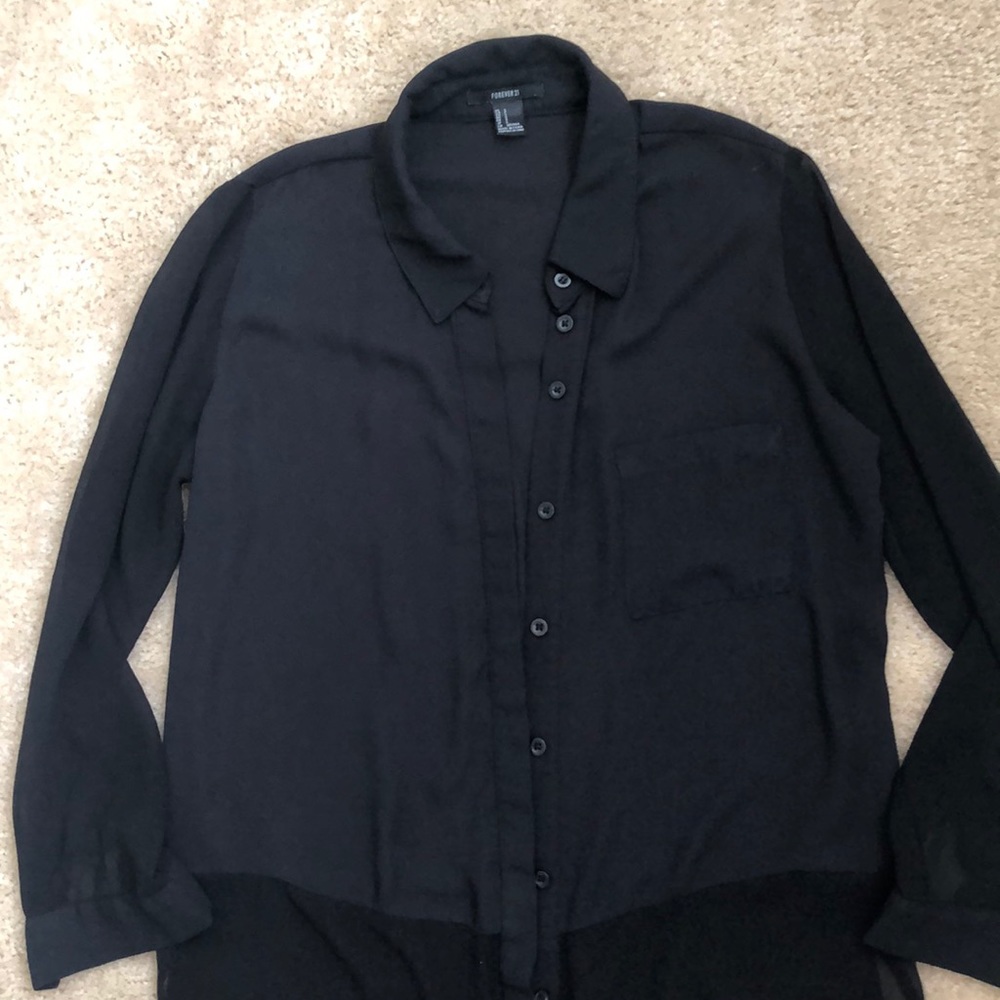 Forever 21 Chiffon Shirt View 4